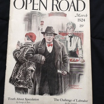 "The Open Road" March 1924 - original magazine good condition - Paper