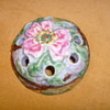 Weller Art Pottery Silvertone Flower Frog