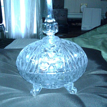 covered crystal dish? - Glassware