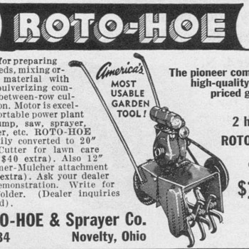1951 - Roto-Hoe Tiller Advertisement