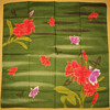 Japanese Green Dyed Black-Butterfly Handkerchief