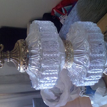 a pair of Glass Lamps circa unknown
