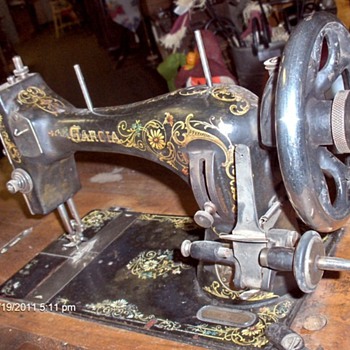 Rare Garcia Coffin Top Treadle Sewing Machine