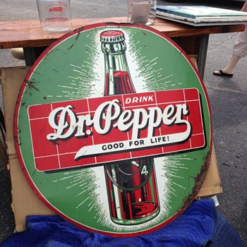 48" Dr Pepper Sign