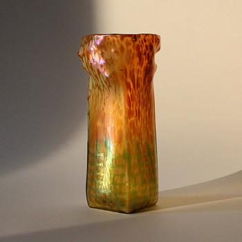 Pallme-König Attributed, Vase with unusual colours applied. - Art Glass