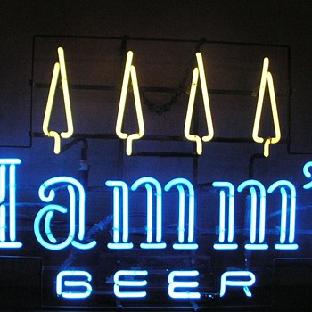 Hamms Beer neon sign - Breweriana