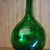hand blown glass flask, or demijohn bottle