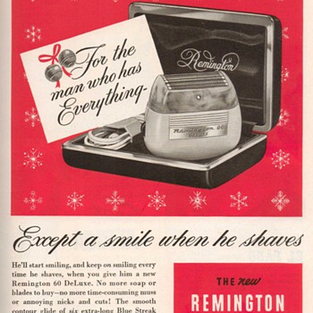 1952 - Remington 60 Electric Shaver Advertisement