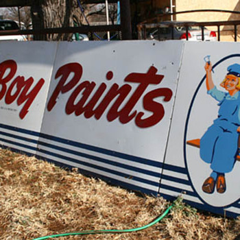 Dutch Boy Paints Advertising Sign