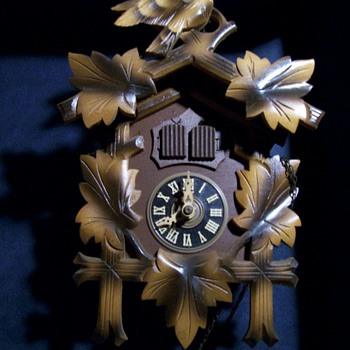 A couple of my Old  Cuckoo clocks 