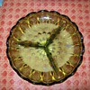Vintage Depression Glass - Nut Bowl with 3 sections