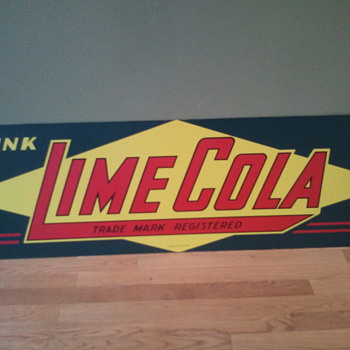1940s LIME COLA SIGN - Signs