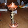 victorian lady oil lamp unsure maybe 1880s