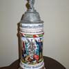 Imperial German Reservist's stein of Gardist Kachelmann, 115th Hessian Liebgarde Regiment