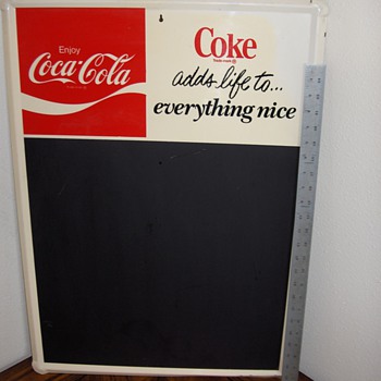 Coca-Cola Chalkboard Menu - Coca-Cola