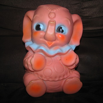 Vintage rubber elephant toy