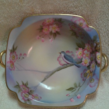 Bird and Cherry bloosoms bowl - China and Dinnerware