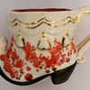Drip Ceramic Christmas Boot with pottery mark;  Vintage '72