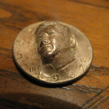Unusual Kennedy Half Dollar with 3D effect