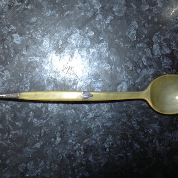 unusual old spoon. - Sterling Silver