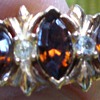 Amber Stone and Gold Ring