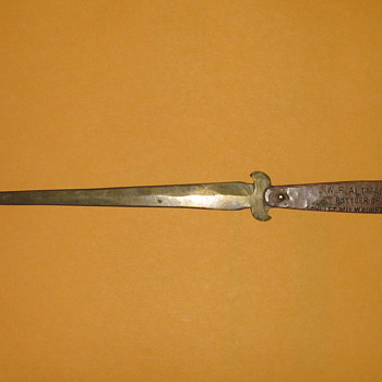 Bottle Opener - Letter Opener from Altmann Bottling Co.