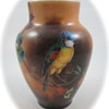 St. Louis Type hand painted milk glass vase, ca. 1870