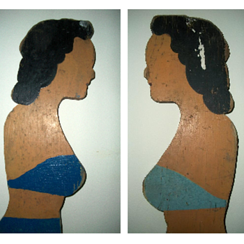 Wooden Bathing Beauty Folk Art collection Jim Linderman