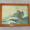 Original WW2 era painting of a USN PT boat