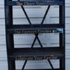 Gargoyle Mobiloil can/bottle shelf
