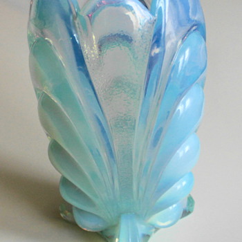 Art Deco Vase opalescent glass S. Reich & Co. ca 1930 - Art Glass