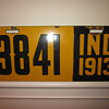 Indiana Porcelain License Plate Dated 1913