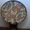  Asian Plates,set 6,8",Old, Painted, with gilt, Domestic Scenes, Birds,little different