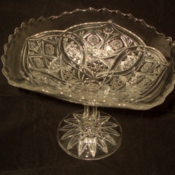 Another piece this weekend Crystal compote - Glassware