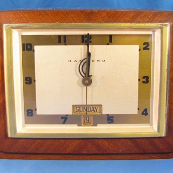 Hammond Calendar Clock, "Dayton" 1941 - Art Deco