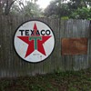Texaco six foot sign double sided