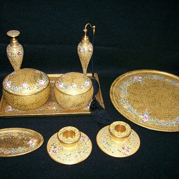 Devilbiss Dresser Set, by Westmoreland Glass Company - Glassware
