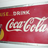 Coca Cola Sign Large Tin 1947
