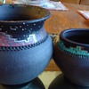 Amer. Indian Ceramics?  and kitty dish! Govedare?  Who Is?