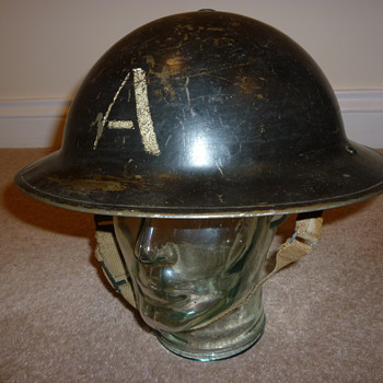 British WW11 Ambulance crew steel helmet. - Military and Wartime