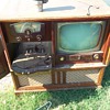 Vintage home entertainment center
