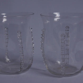 A pair of Whitefriars Tumblers - Art Glass