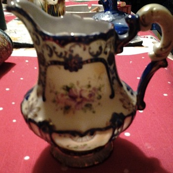 hand painted cobalt creamer - China and Dinnerware