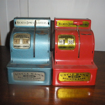 Old Metal Coin Registers - Coin Operated