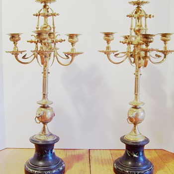 French Table Candleabra - Victorian Era
