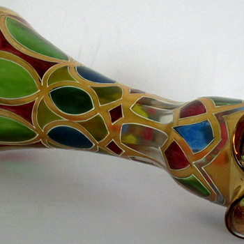 JOSEPHINENHUTTE GLASS VASE - Art Glass