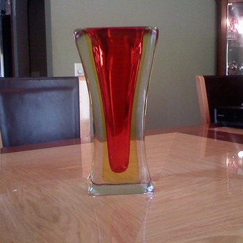 Murano glass vase signed by Cenedese - Art Glass