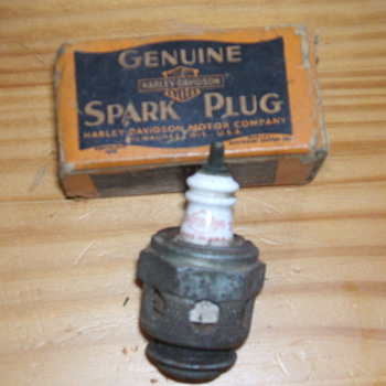 Vintage Harley Davidson parts in the box
