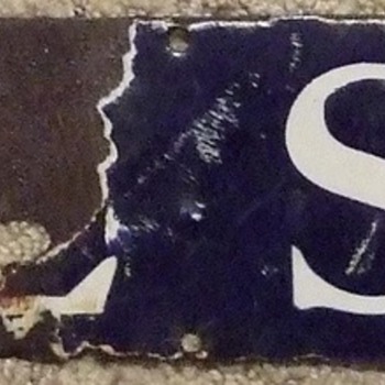 Early 1900's(?) Wool Soap Porcelain Sign - Signs