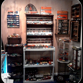 When we built this room, we underestimated what we had in our collection. - Model Cars